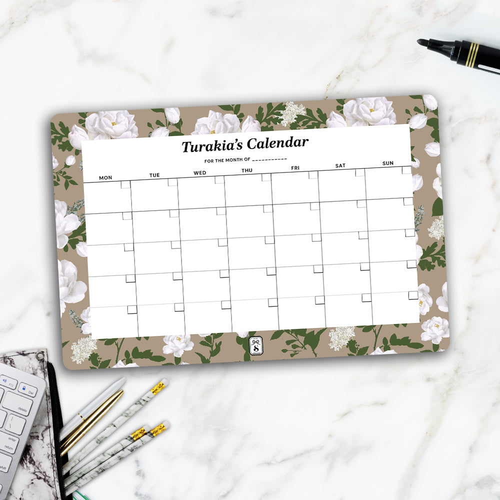 Peonies Calendar