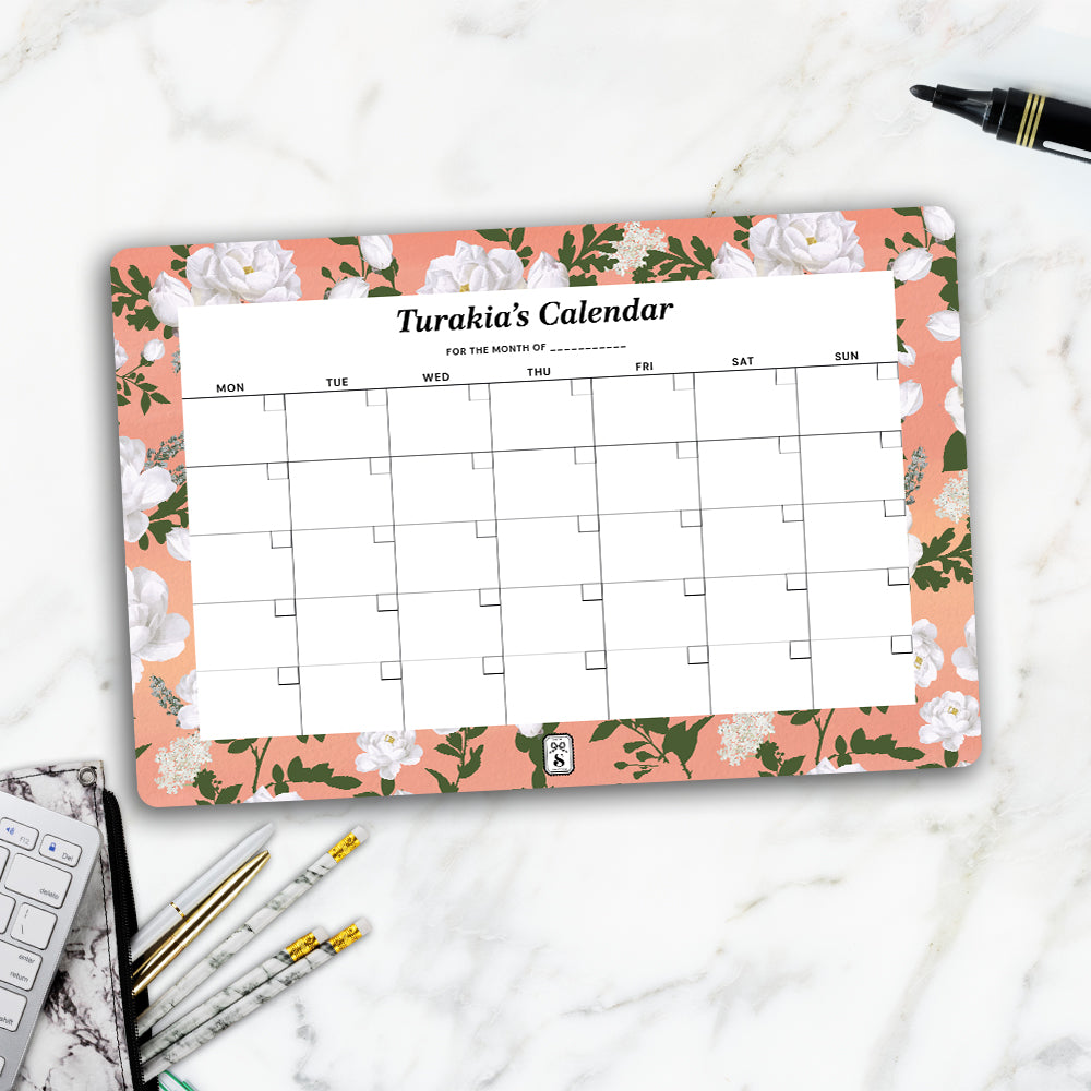 Peonies Calendar