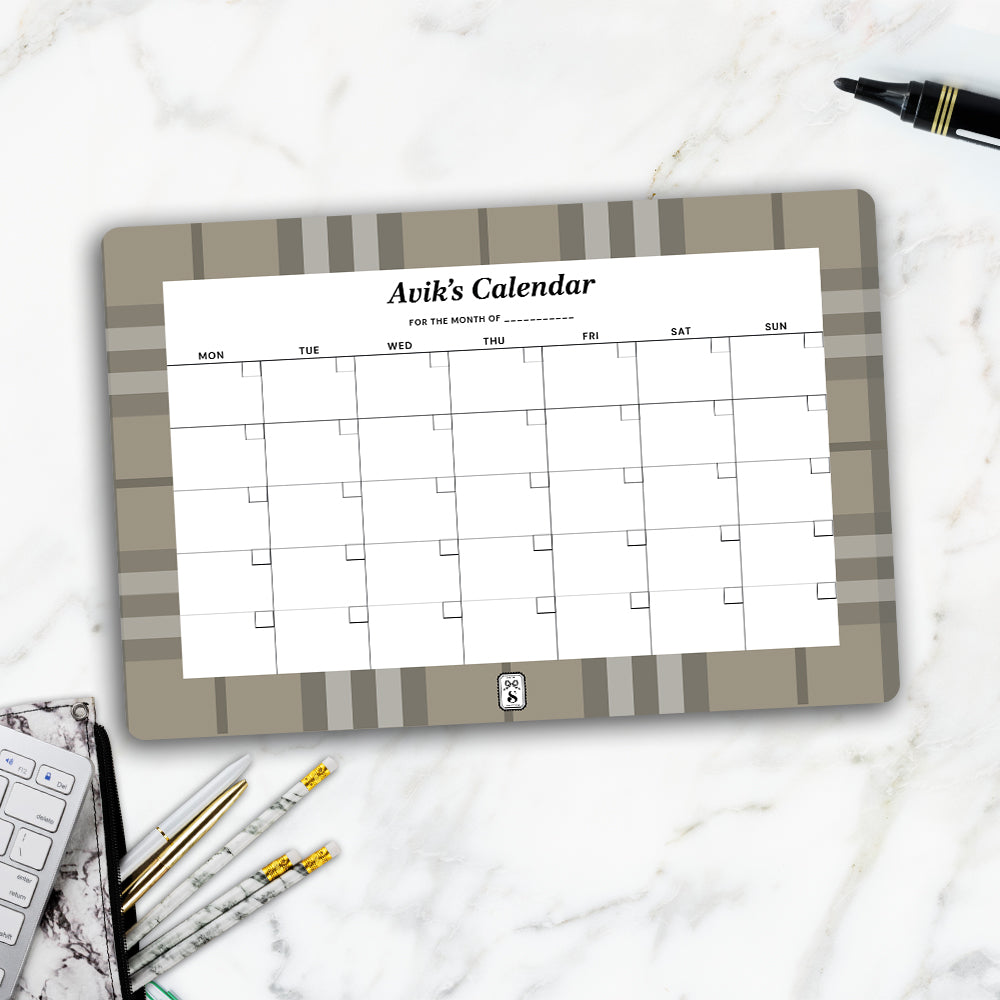 Plaid Calendar