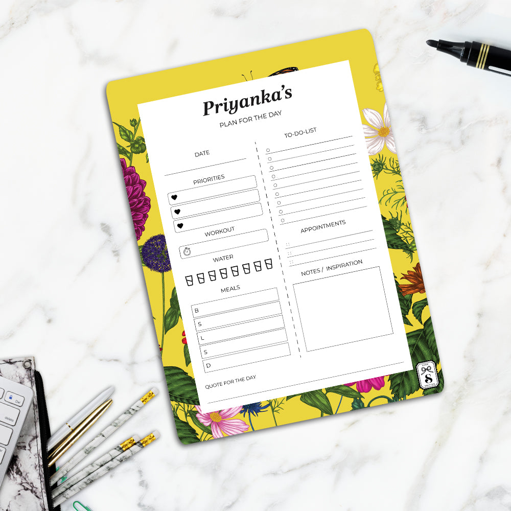 Floral Flutter Daily Planner