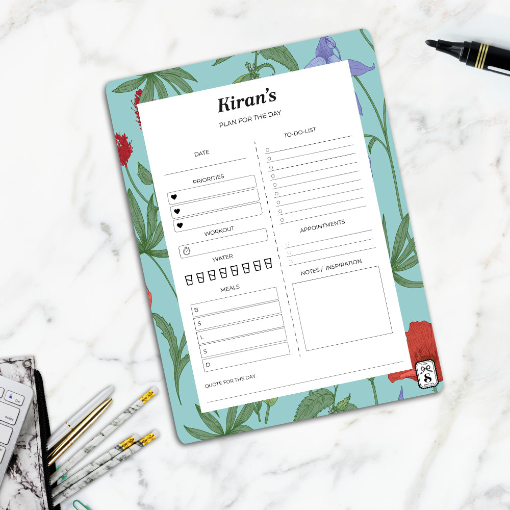 Scarlet Bloom Daily Planner