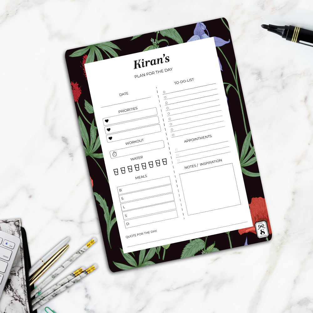 Scarlet Bloom Daily Planner