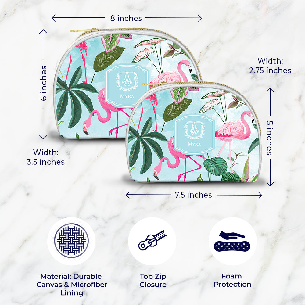 Flamingo Foliage Pouch