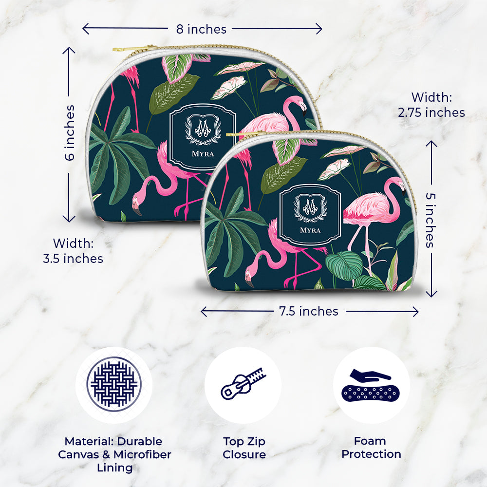 Flamingo Foliage Pouch