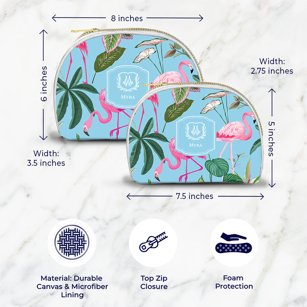 Flamingo Foliage Pouch