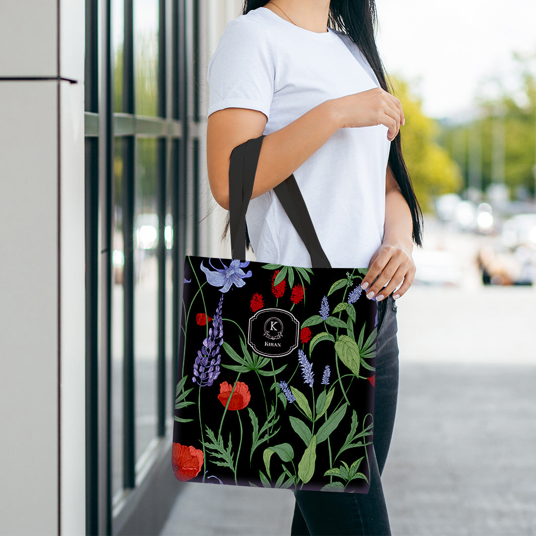 Scarlet Bloom Tote Bag