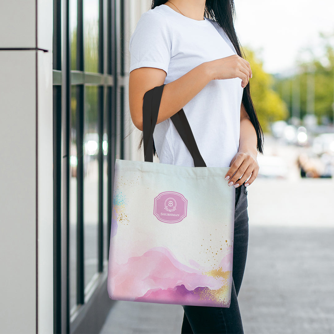 Gilded Strokes Tote Bag