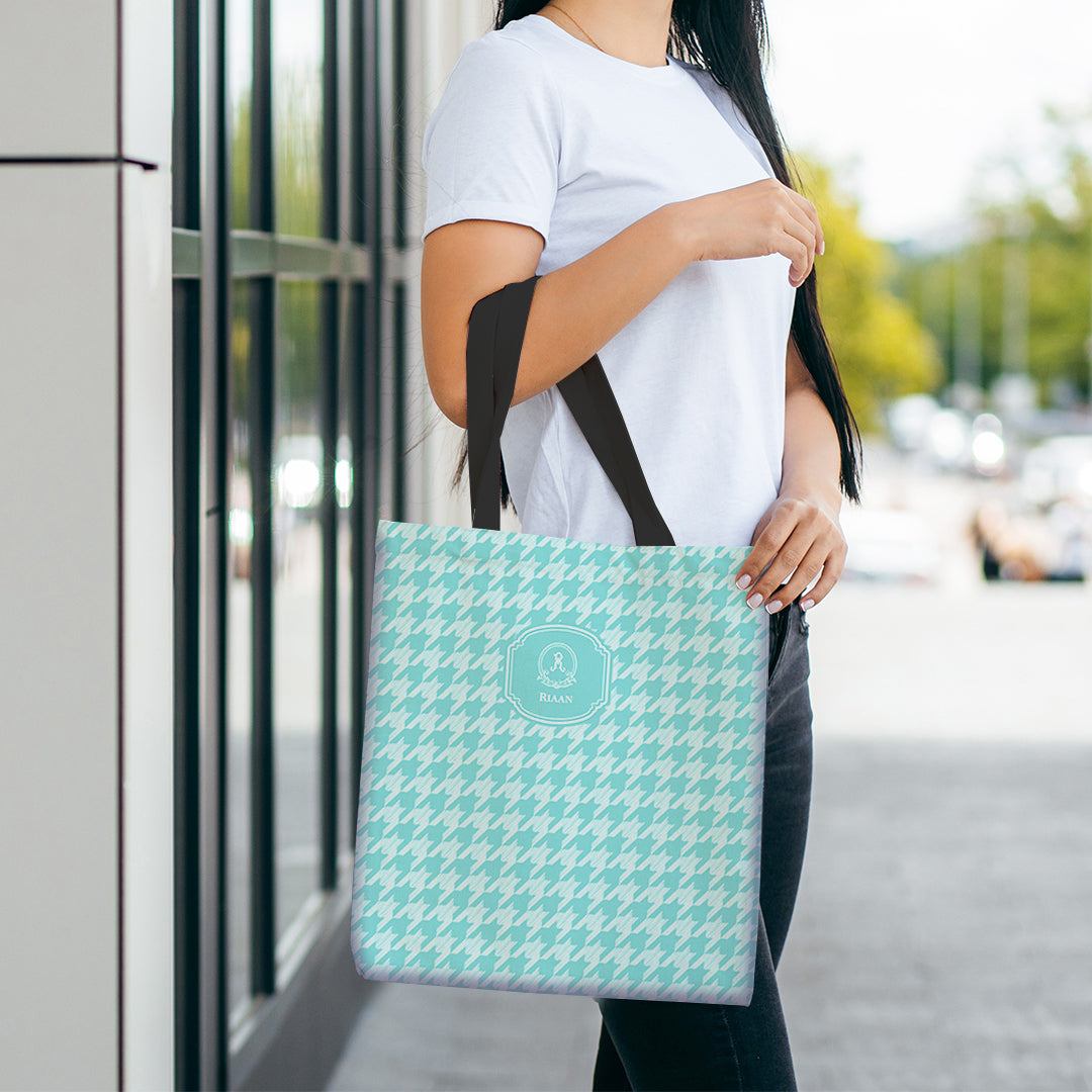 Houndstooth Tote Bag