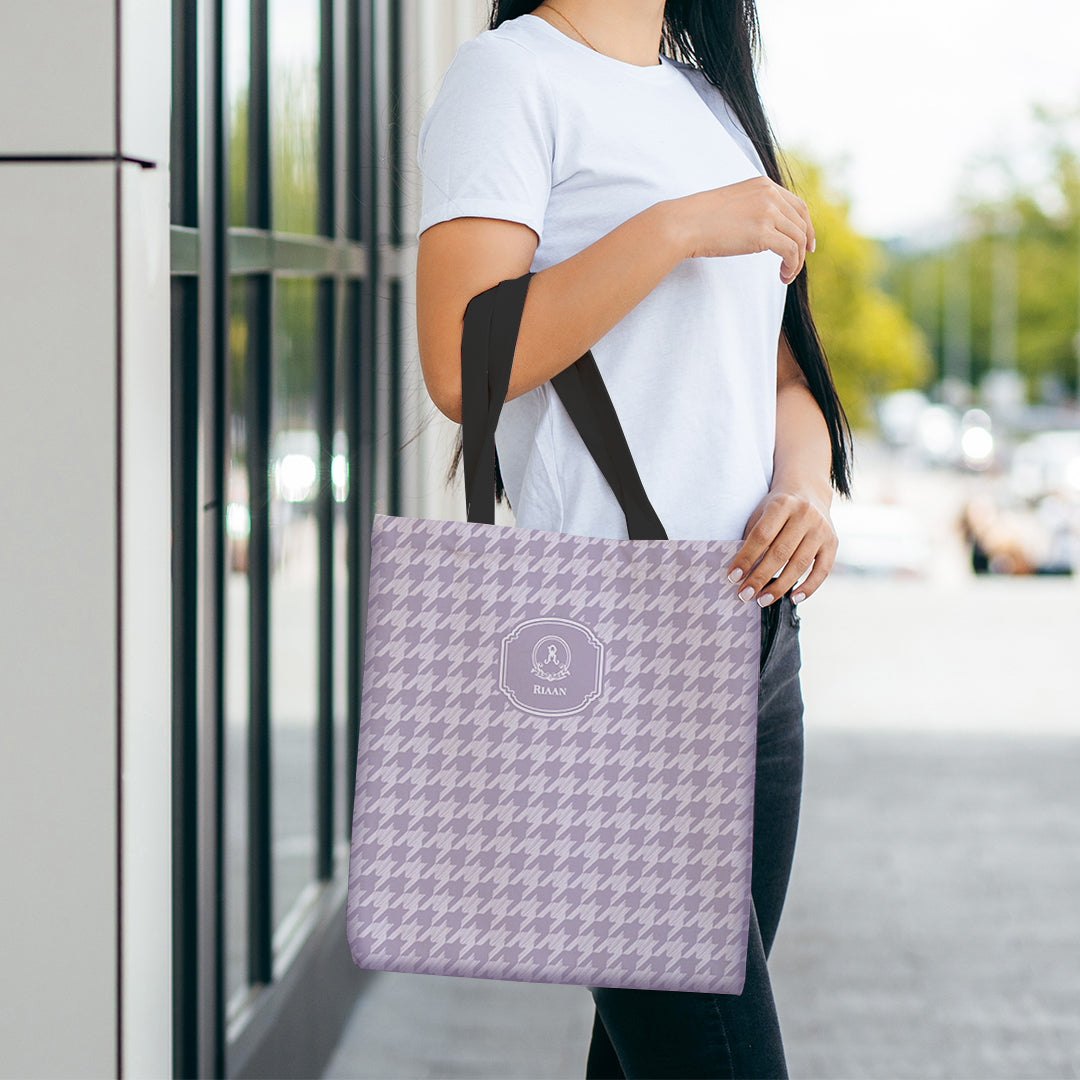 Houndstooth Tote Bag