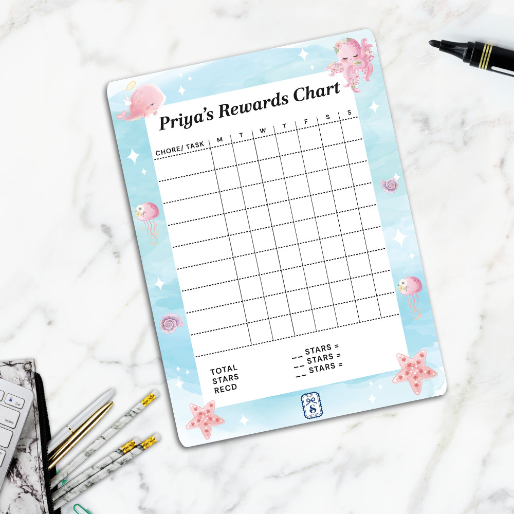 Blushing Underseas Kids Reward Chart