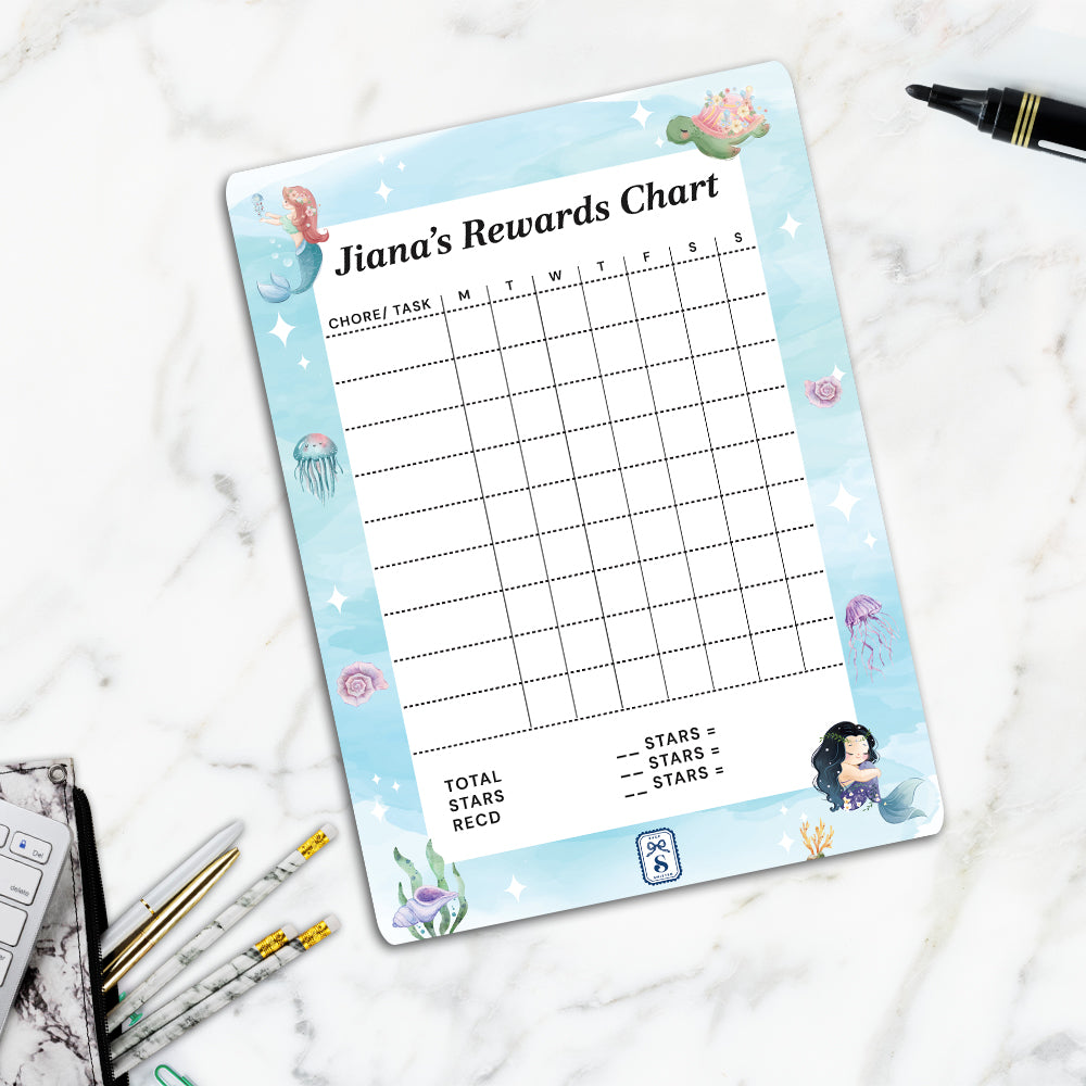 Mermaid Magic Kids Reward Chart