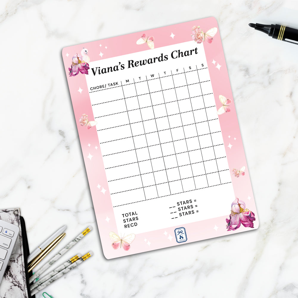 Butterfly Swan Blossom Reward Chart