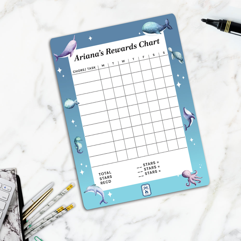 Midnight Ocean Kids Reward Chart