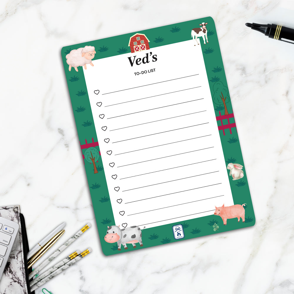 Farm Friends Kids To-Do List