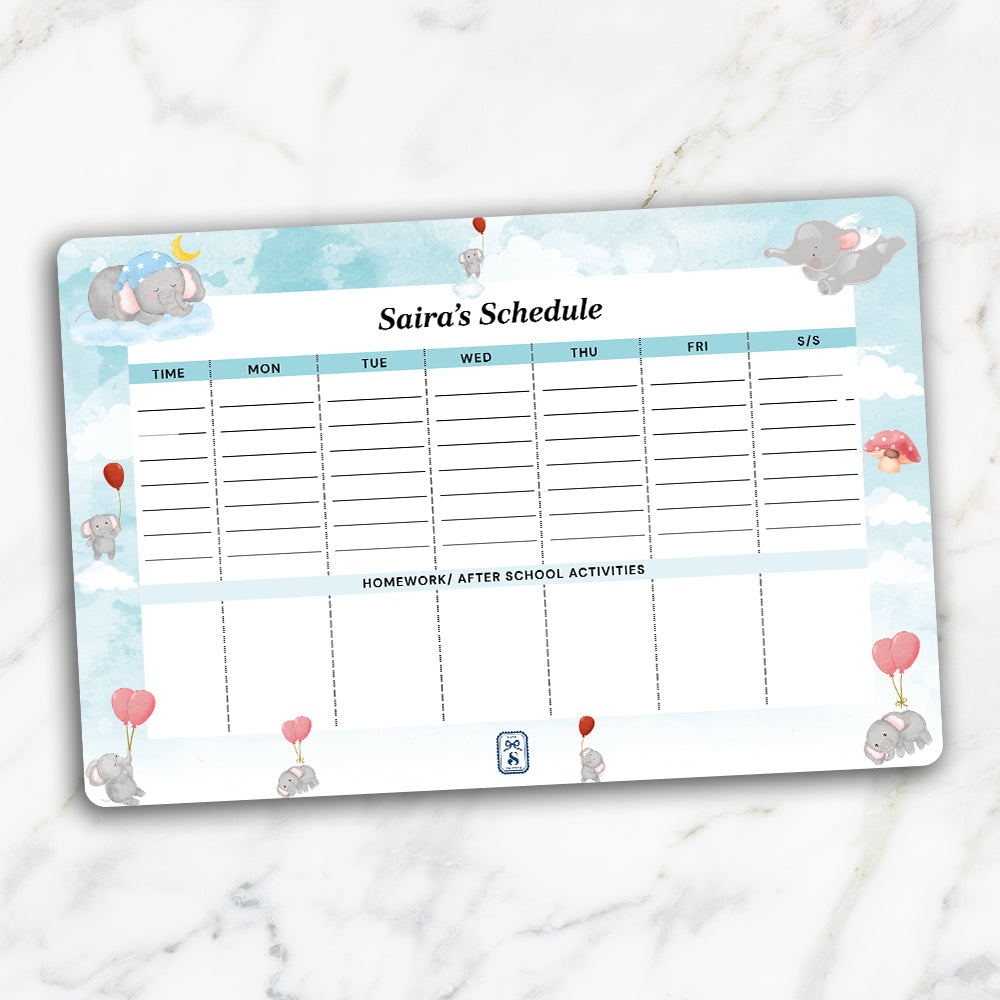 Red Balloon Ellie Kids Schedule Planner