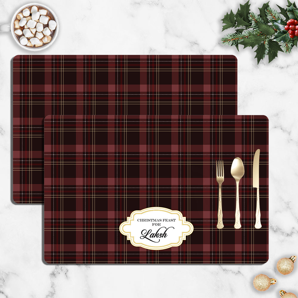 Tartan Christmas Tablemat