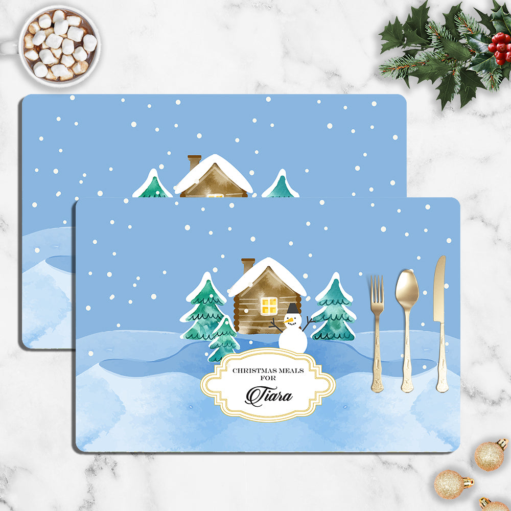 Mr. Snowy's House Christmas Tablemat