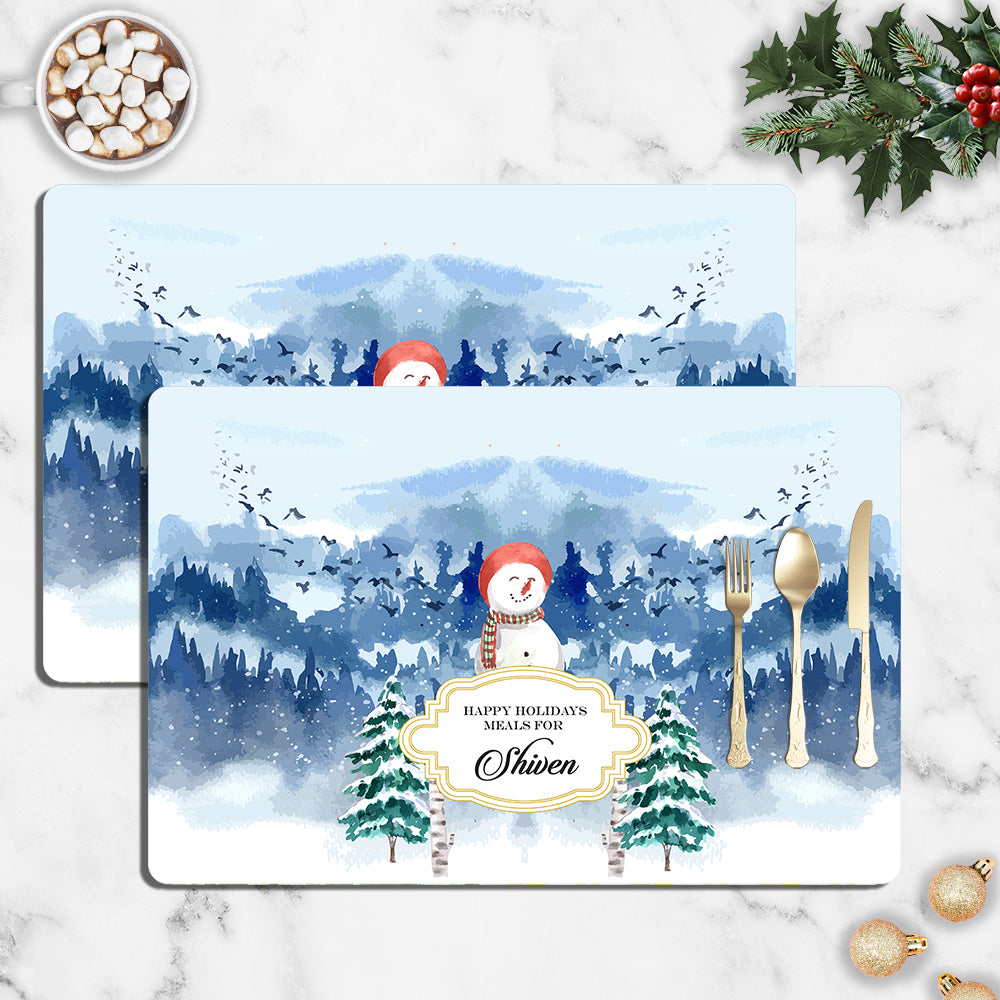 Snowman Land Christmas Tablemat