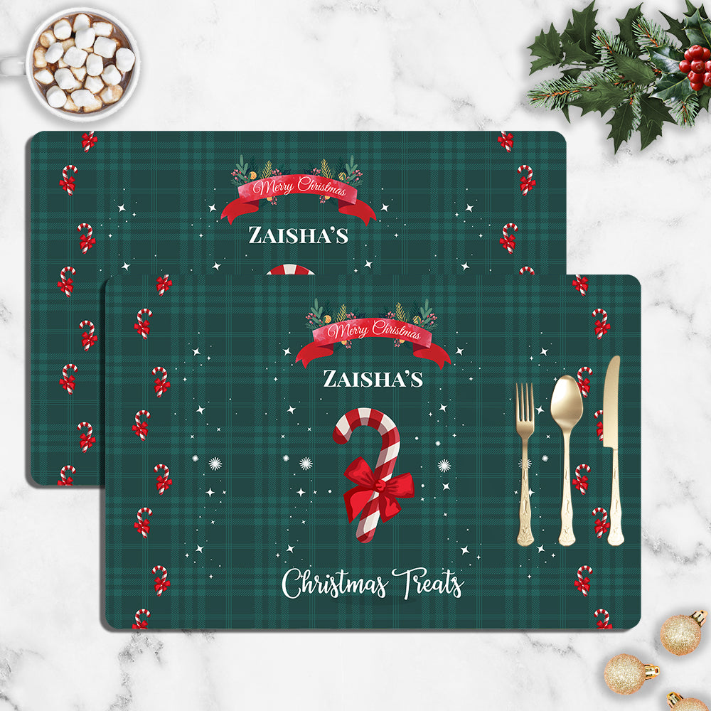 Candy Cane Christmas Tablemat