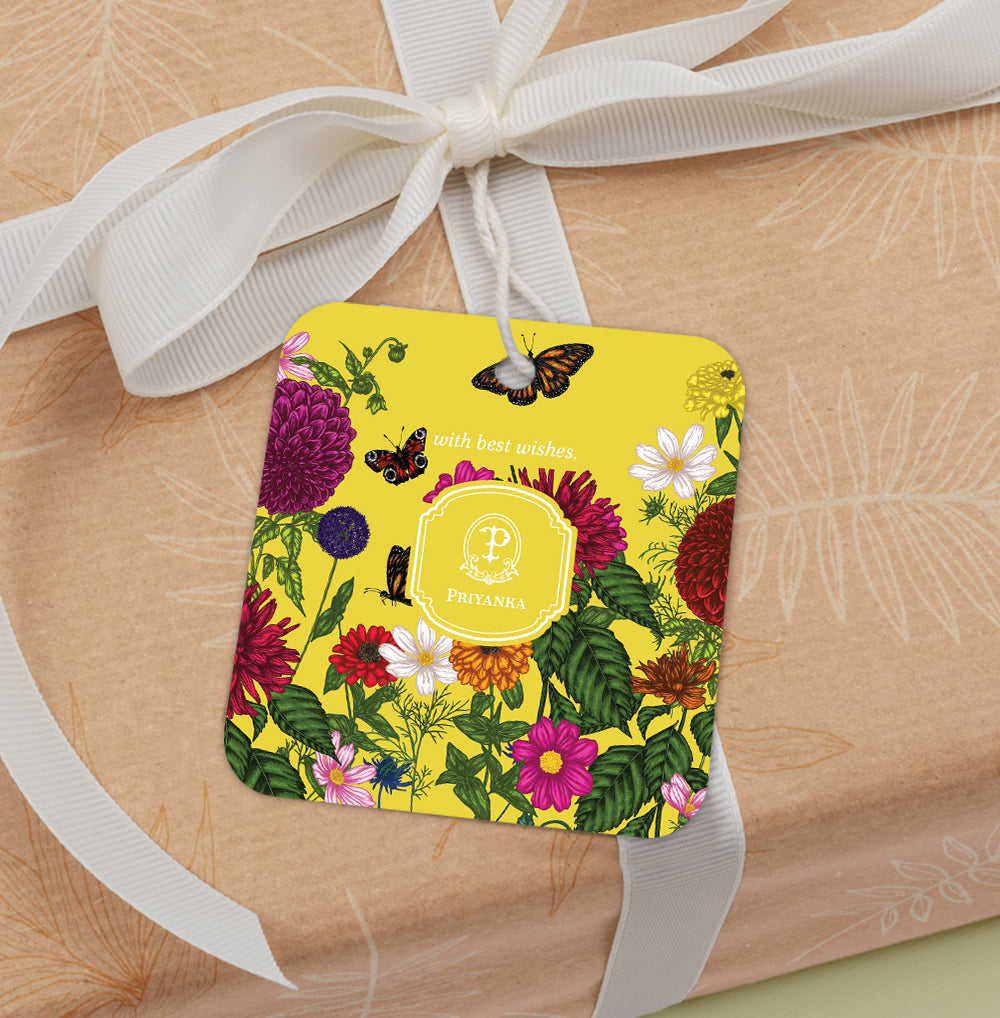 Floral Flutter Gift Tag