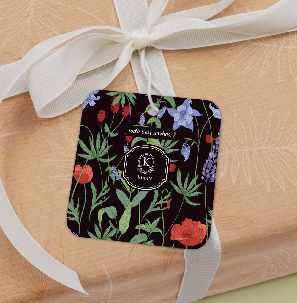 Scarlet Bloom Gift Tag