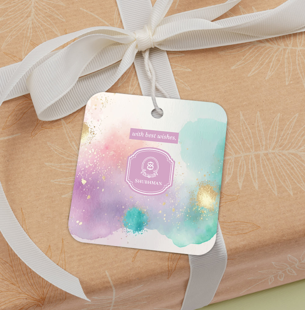 Gilded Strokes Gift Tag