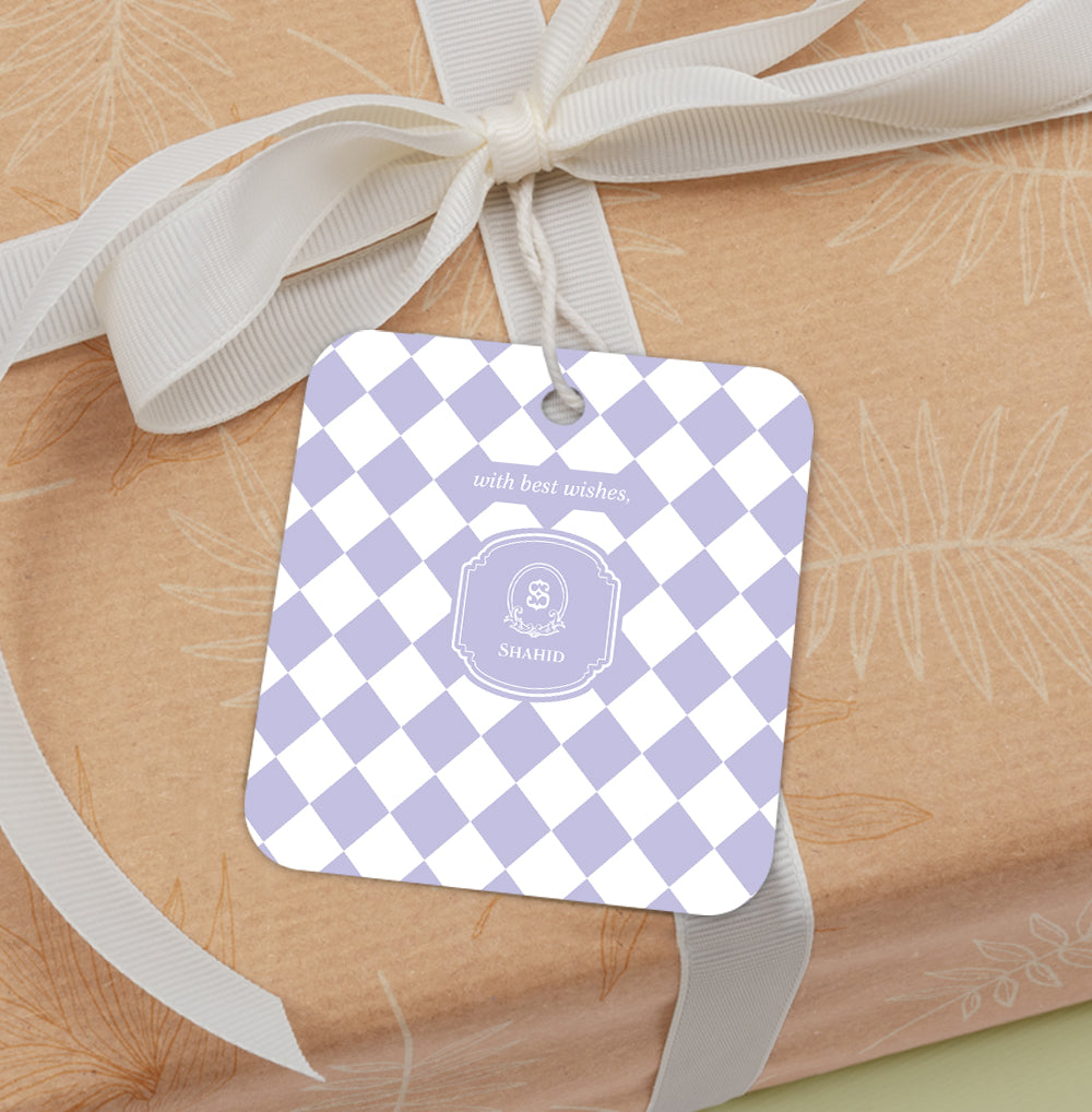 Checkered Gift Tag