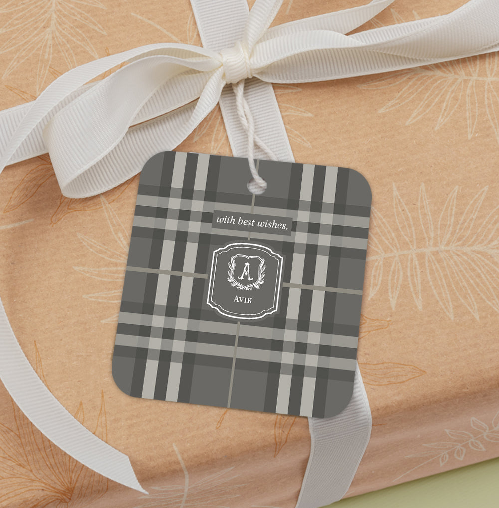 Plaid Gift Tag