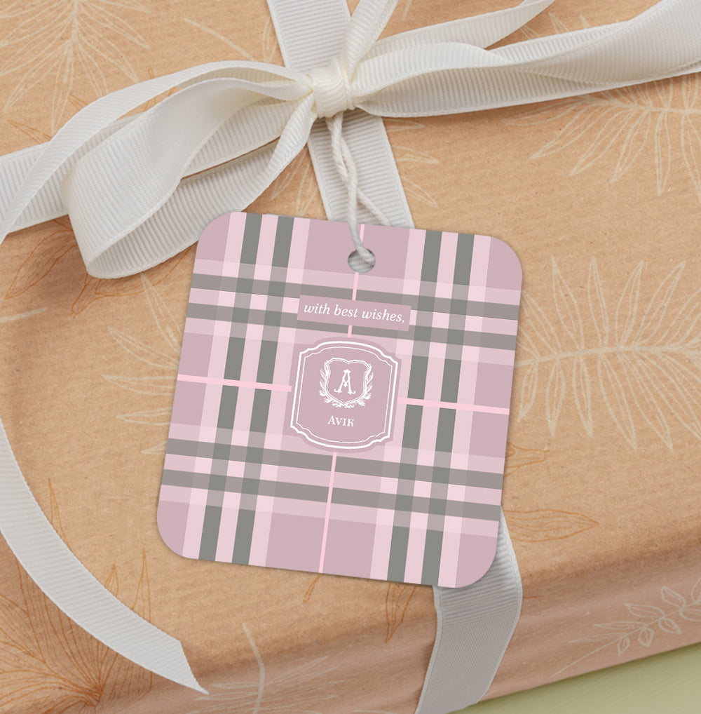 Plaid Gift Tag