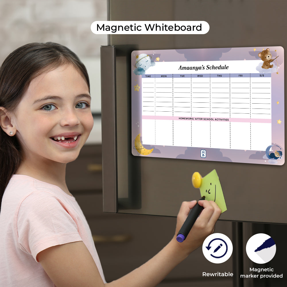 Moonlight Snuggles Kids Schedule Planner