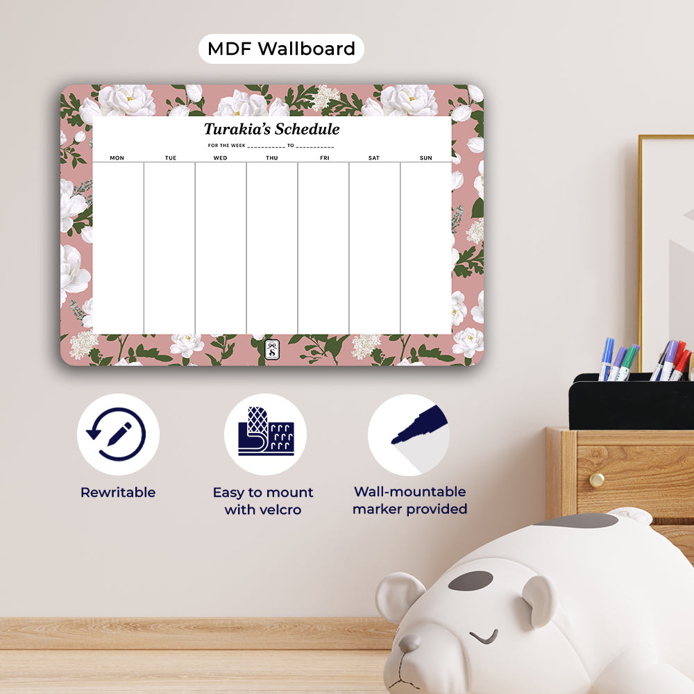 Peonies Weekly Planner