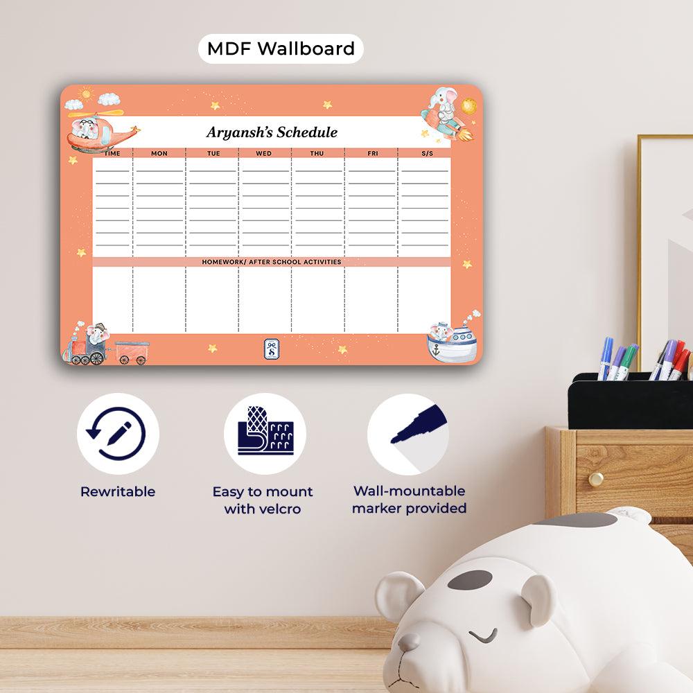 Captain Ellie Kids Schedule Planner