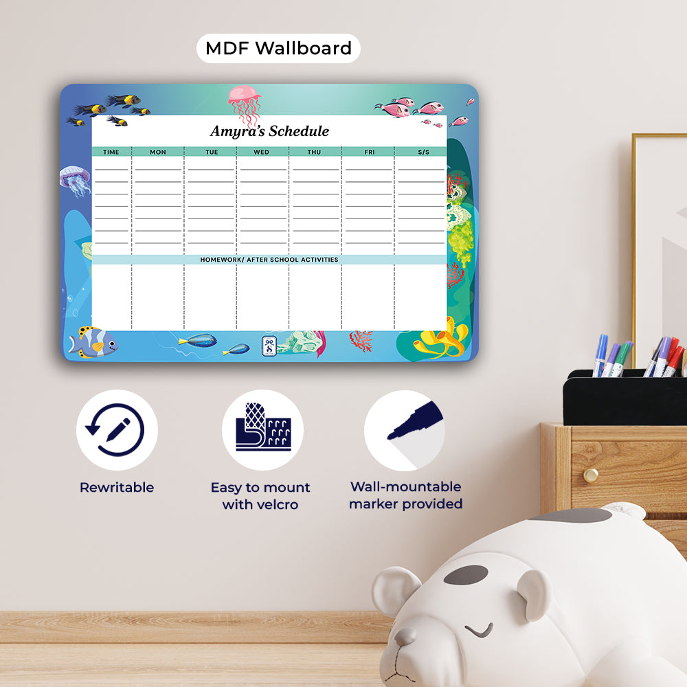 Ocean Bed Kids Schedule Planner