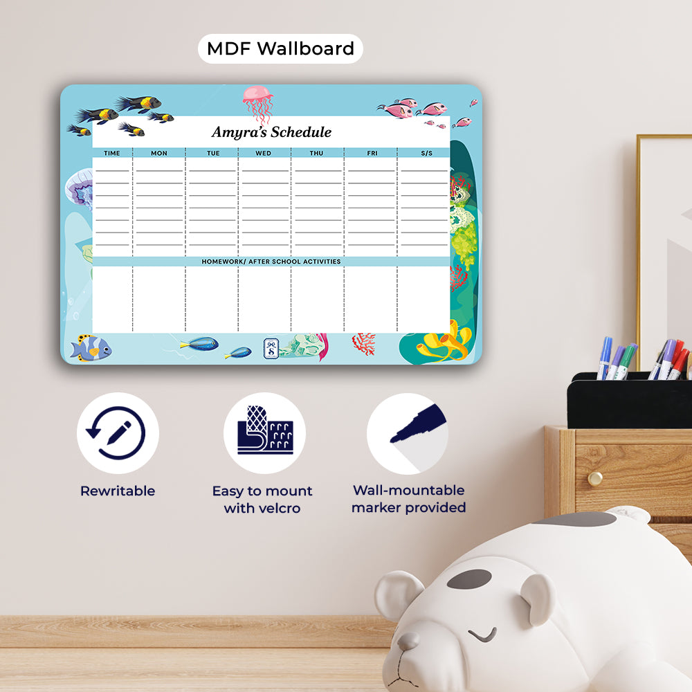 Ocean Bed Kids Schedule Planner