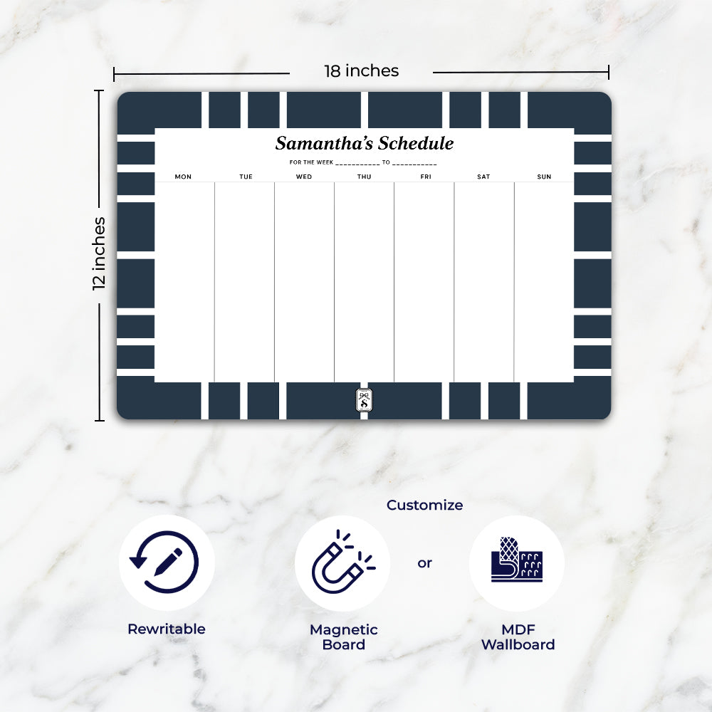 Nautical Grid Weekly Planner