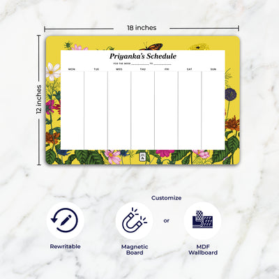 Floral Flutter Weekly Planner