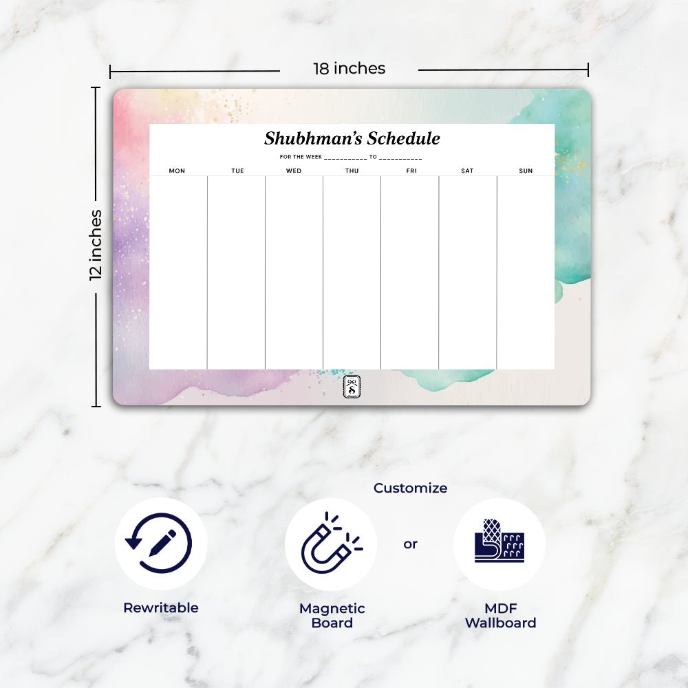 Gilded Strokes Weekly Planner