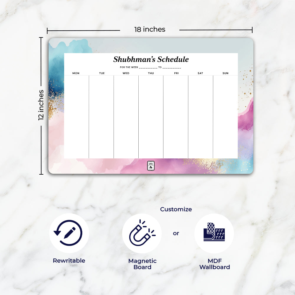 Gilded Strokes Weekly Planner