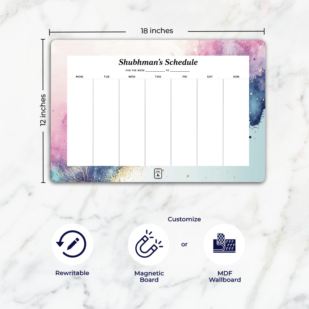 Gilded Strokes Weekly Planner