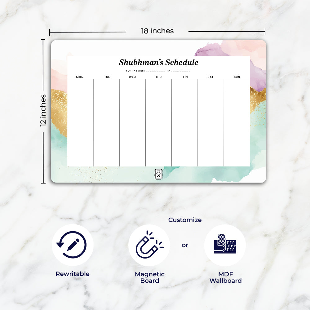 Gilded Strokes Weekly Planner