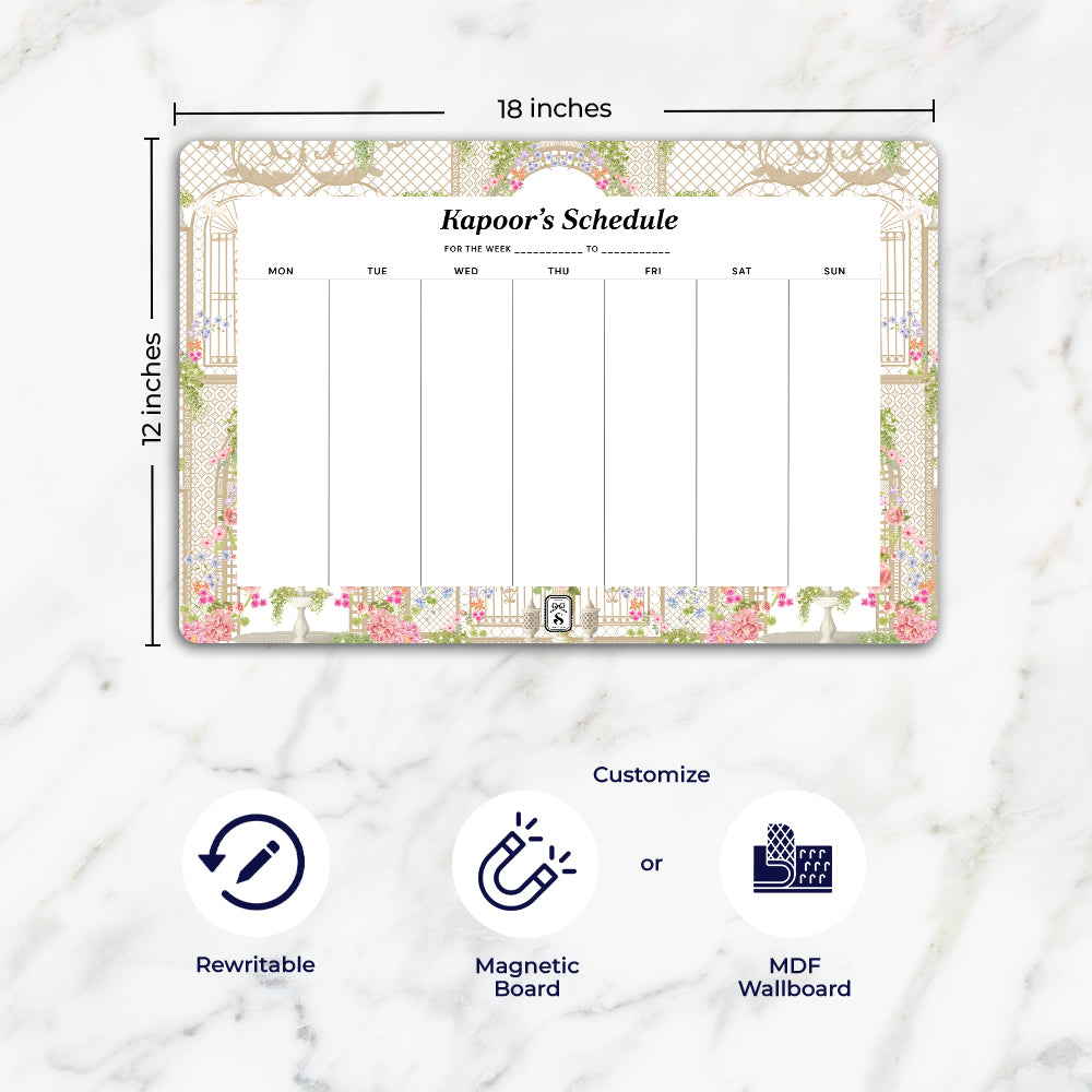 Secret Garden Weekly Planner