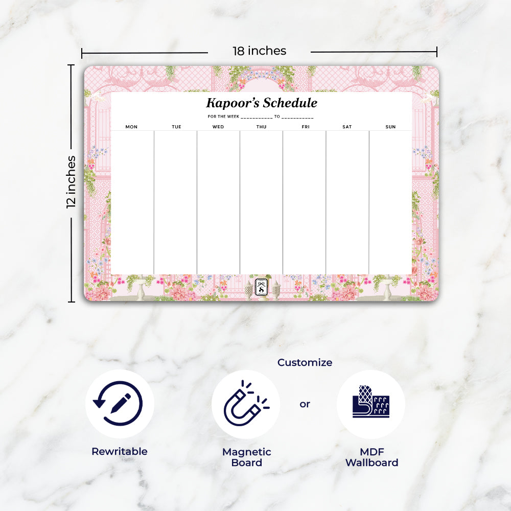 Secret Garden Weekly Planner