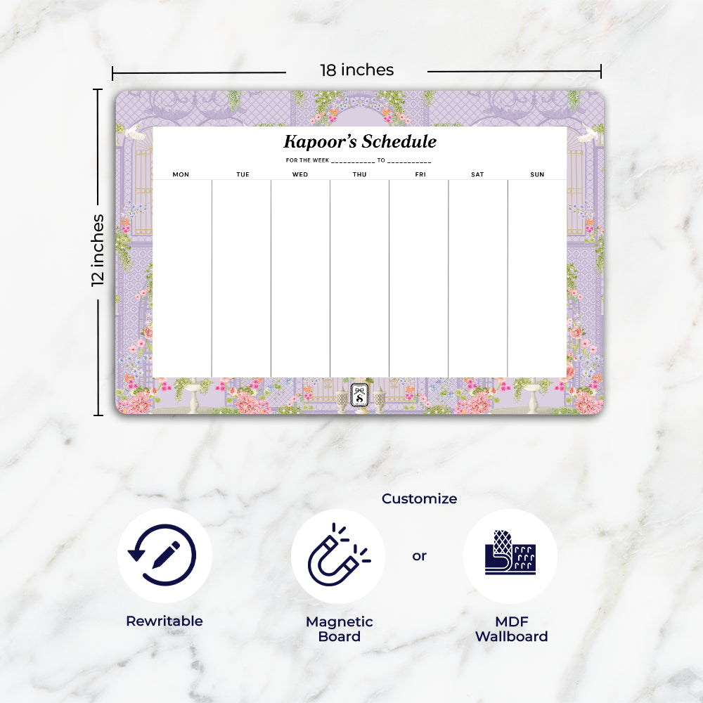 Secret Garden Weekly Planner