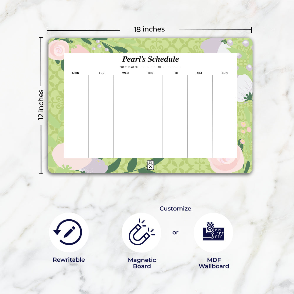 Royal Bloom Weekly Planner