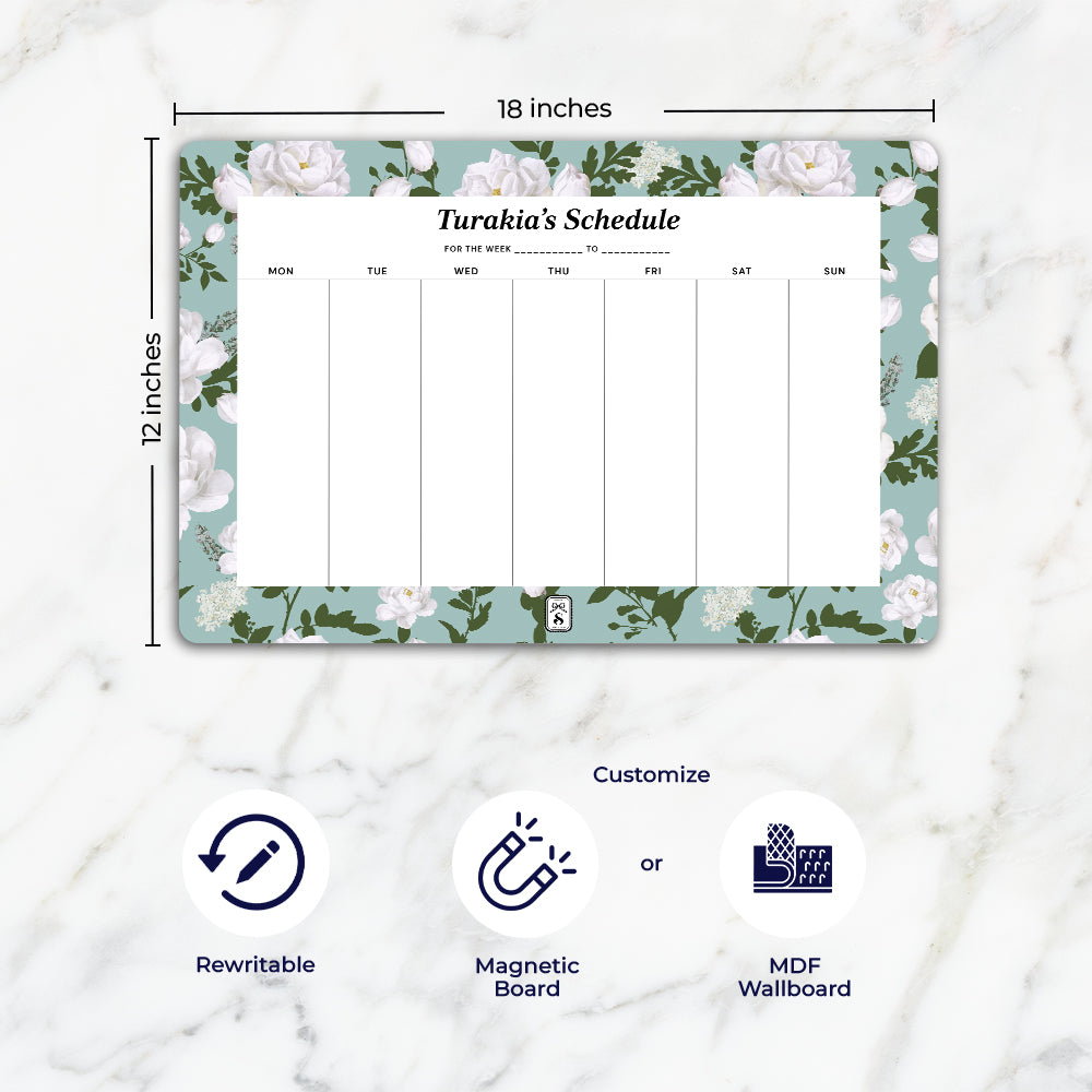 Peonies Weekly Planner