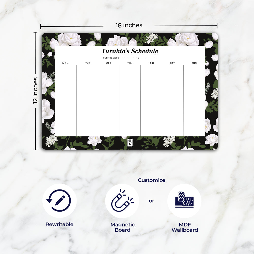 Peonies Weekly Planner