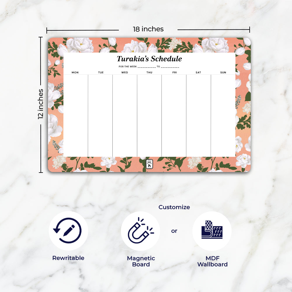 Peonies Weekly Planner