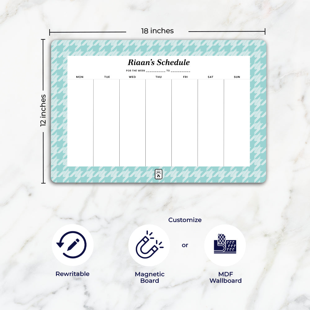 Houndstooth  Weekly Planner