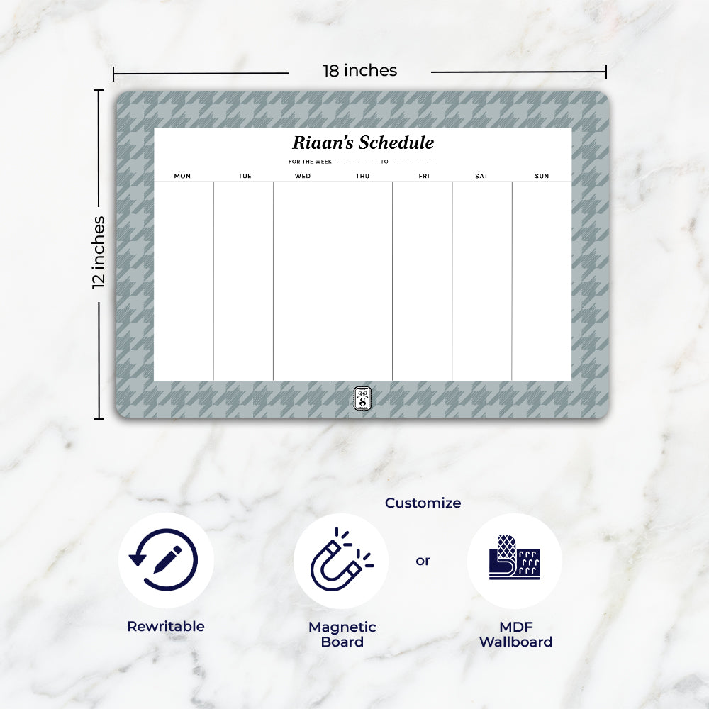 Houndstooth  Weekly Planner