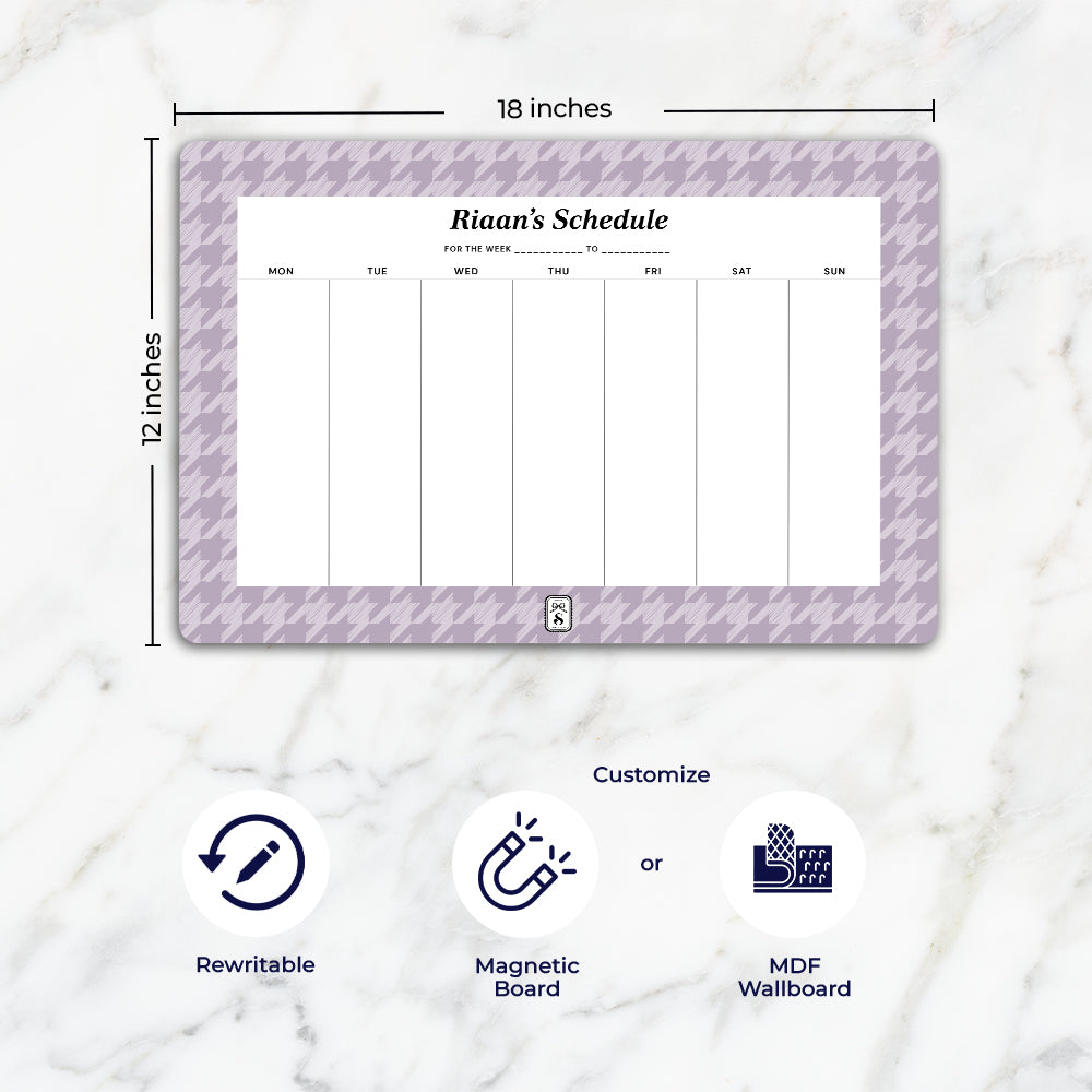 Houndstooth  Weekly Planner